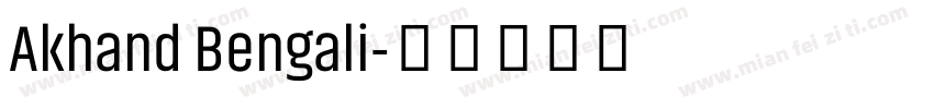 Akhand Bengali字体转换
